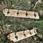 Treibholz Idee: Garderobe aus altem Holz selber bauen