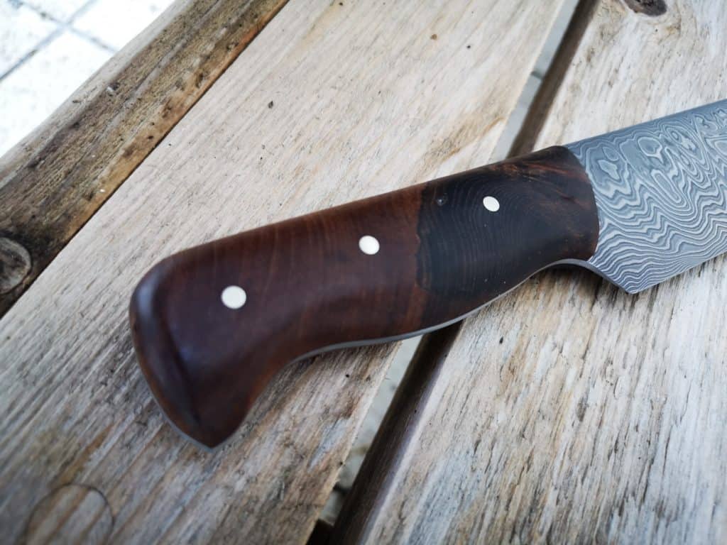Damastmesser selber bauen | Griff an Messer bauen